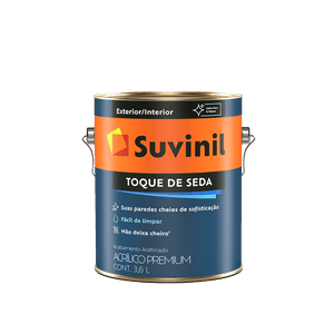 Tinta Acrílica Toque de Seda Gelo Acetinado Suvinil 3,6L