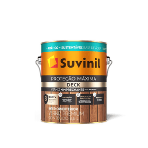 Verniz Proteção Máxima Deck Brilhante Natural Suvinil 3,6L