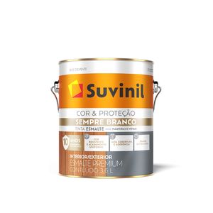 Esmalte Cor e Proteção Sempre Branco Acetinado Suvinil 3,6L