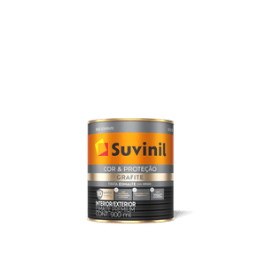 Esmalte Cor e Proteção Grafite Escuro Fosco Suvinil 0,9L