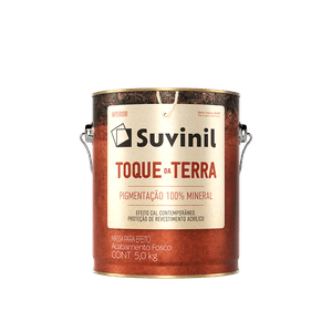 Massa Efeito Fosco Toque Da Terra Calcita Alaranjada Suvinil 5kg