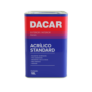 Tinta Acrílica Standard Branco Neve Fosco Dacar 18L