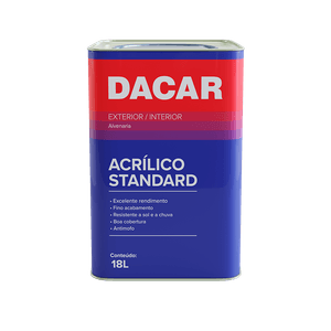 Tinta Acrílica Standard Cromo Fosco Dacar 18L