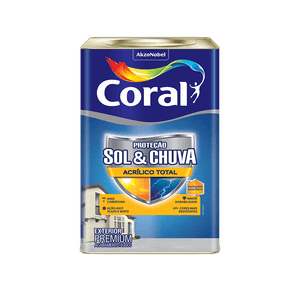 Tinta Acrílica Proteção Sol & Chuva Branco Fosca Coral 18L
