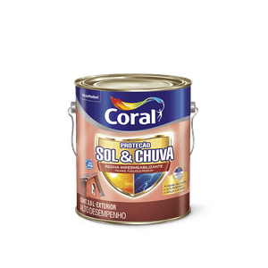 Resina Impermeabilizante Grafite Proteção Sol & Chuva Coral 3,6L