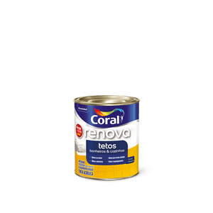 Tinta Acrílica Renova Tetos Banheiros & Cozinhas Branco Fosca Coral 0,9L