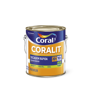 Esmalte Coralit Secagem Rápida Balance Branco Brilhante Coral 3,6L