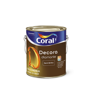 Tinta Acrílica Decora Diamante Branco Semibrilho Coral 3,6L