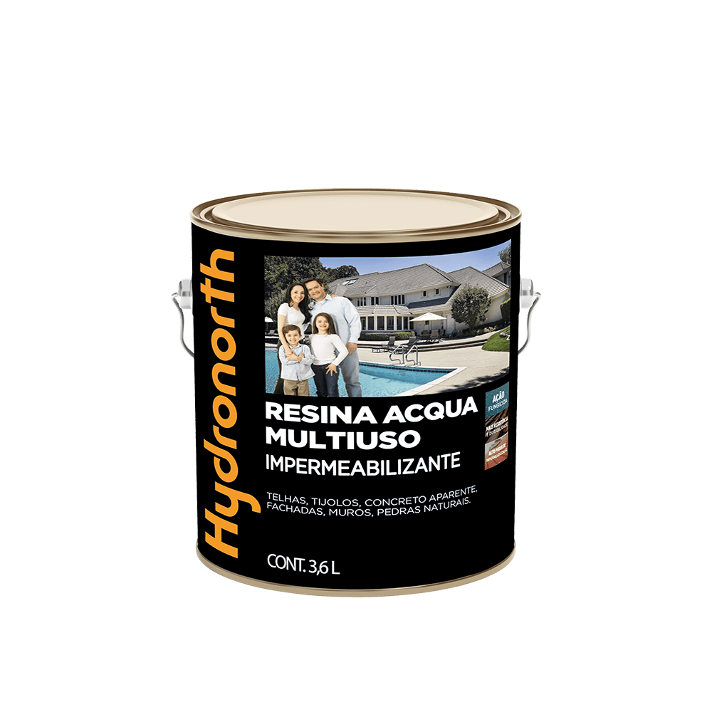 Resina Multiuso Acqua Cerâmica Ônix Brilhante Hydronorth 3,6L