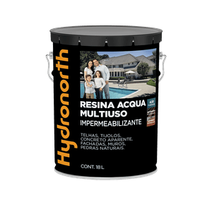 Resina Multiuso Acqua Incolor Brilhante Hydronorth 18L