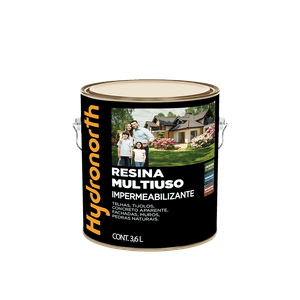 Resina Multiuso Color Vermelho Óxido Brilhante Hydronorth 3,6L
