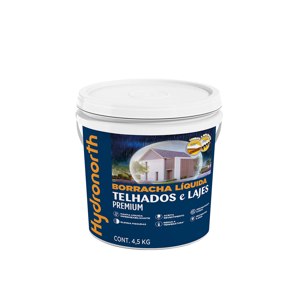 Impermeabilizante Telhados e Lajes Branco Hydronorth 5kg - Tintas Verginia