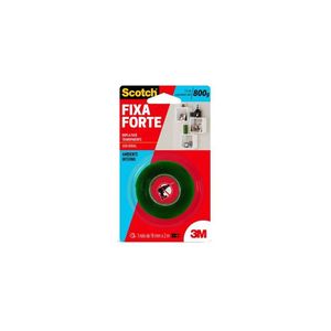Fita Dupla Face Fixa Forte Transparente 12mm x 2m 3M