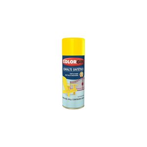 Tinta Spray Esmalte Sintético Amarelo 737 Colorgin