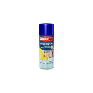 Tinta Spray Esmalte Sintético Azul Colonial 738 Colorgin
