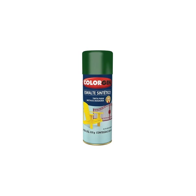 Tinta-Spray-Esmalte-Sintetico-Verde-744-Colorgin