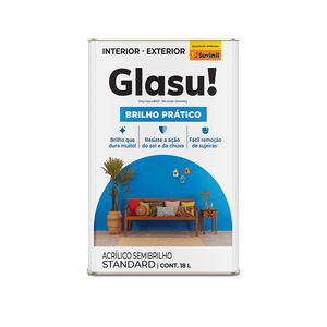 Tinta Acrílica Brilho Prático Gelo Glasu 18L