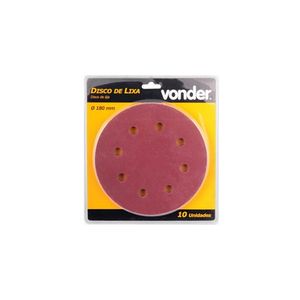 Disco de Lixa 100 Grão para Lixadeira LPV 750 10 unidades Vonder
