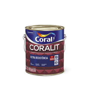 Esmalte Coralit Ultra Resistência Branco Fosco Coral 3,6L