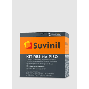 Resina 500ml + Catalisador 100ml para Piso Cimento Queimado Suvinil