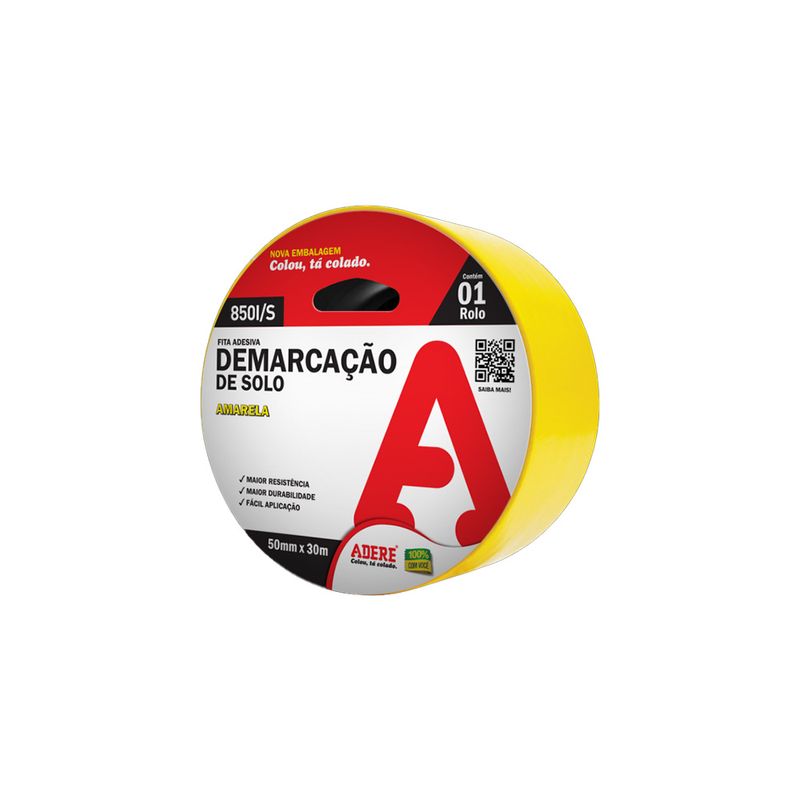 Fita-para-Demarcacao-de-Solo-Amarela-50mm-x-30m-Adere