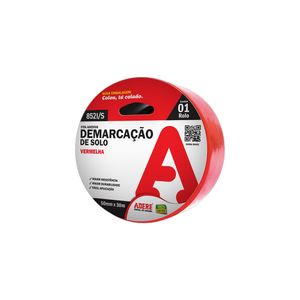 Fita para Demarcação de Solo Vermelha 50mm x 30m Adere