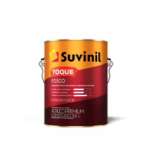 Tinta Acrílica Toque Fosco Branco Neve Suvinil 3,6L