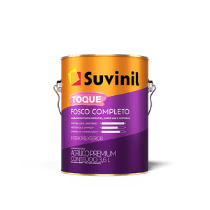 Tinta Acrílica Toque Fosco Completo Crômio Suvinil 3,6L