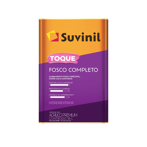 Tinta Acrílica Toque Fosco Completo Branco Neve Suvinil 18L