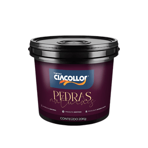 Efeito Pedras Naturais Canjica Ciacollor 20kg