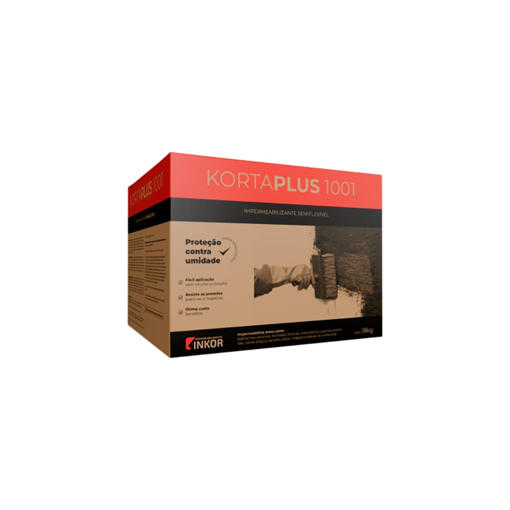 Impermeabilizante Kortaplus 1001 Inkor 18kg - Tintas Verginia